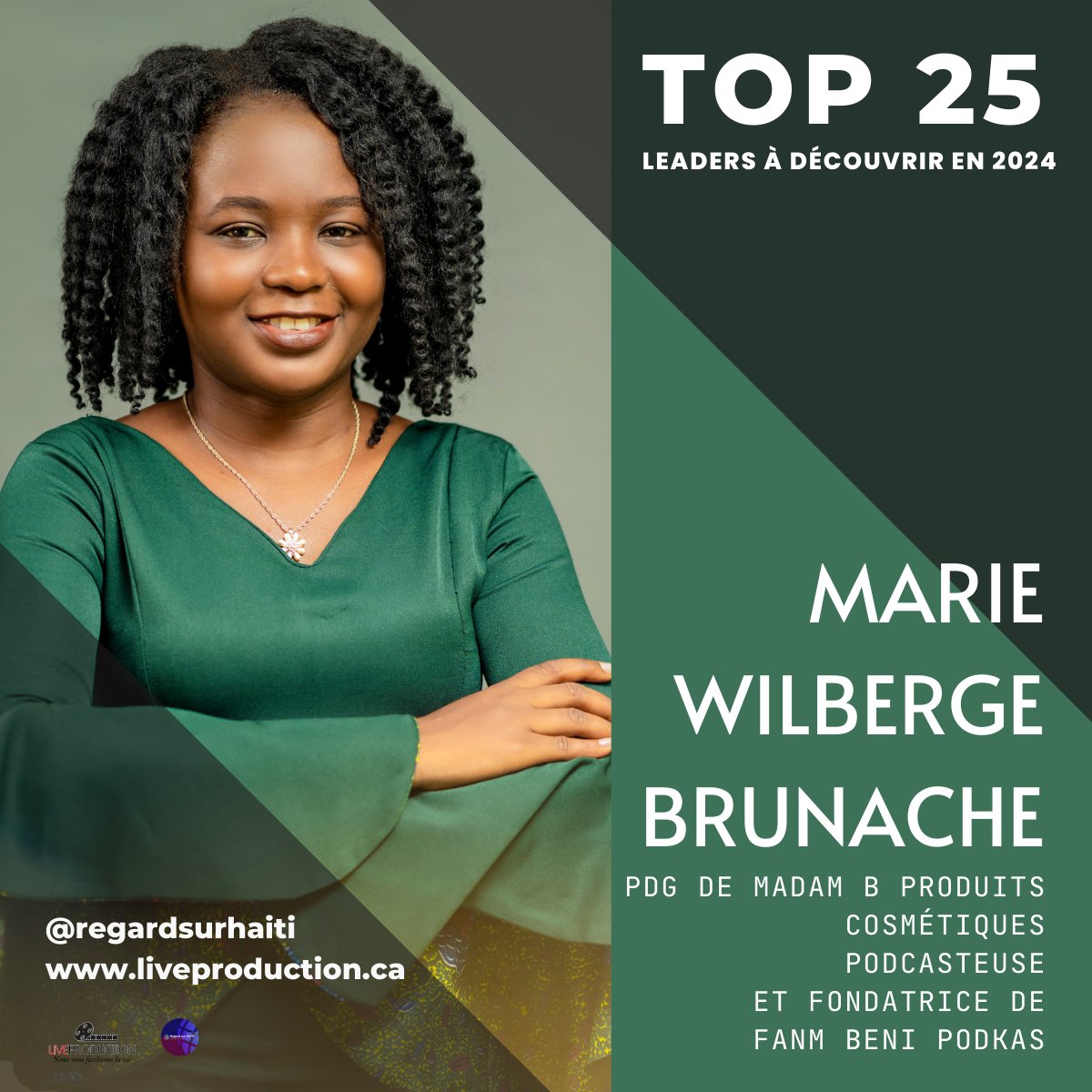 ✨️TOP25 LEADERS À Découvrir en 2024✨️

Marie Wilberge BRUNACHE  
Lire la suite ⤵️ 
facebook.com/share/p/DRMvfL…

#bhm  #mhn #diversity #podcast #natural #health #leadership #esthetic #student #naturalbeauty #blackhistorymonth #ayiti #haiti #leader #afro #women