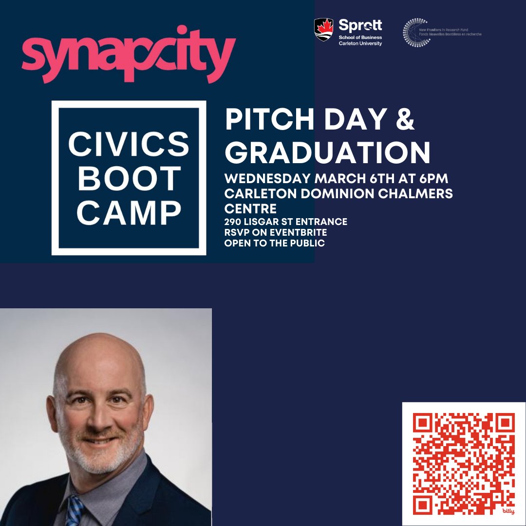 I'm excited to speak at @synapcity 's Civics Boot Camp Graduation Event on March 6. Help welcome a new cohort of CityMakers! I'll be joined by several other City Councillors as well as the CEO of the Ottawa Public Library. Learn more and RSVP here: bit.ly/2024CivicsBoot…