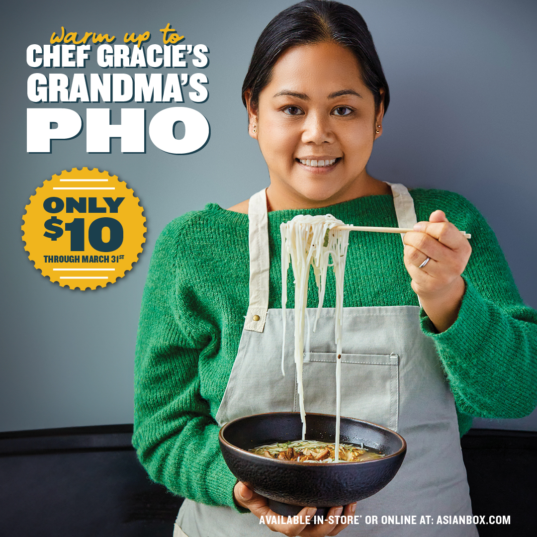 📣 Starts Tomorrow!! 📣
We promised BIG value to start 2024 off right and to keep things rolling we're offering Gracie's Grandma's Pho for $10 ALL MONTH LONG
🍜🍜🍜🍜
Don't miss this amazing deal - in-store and online for the month of March!