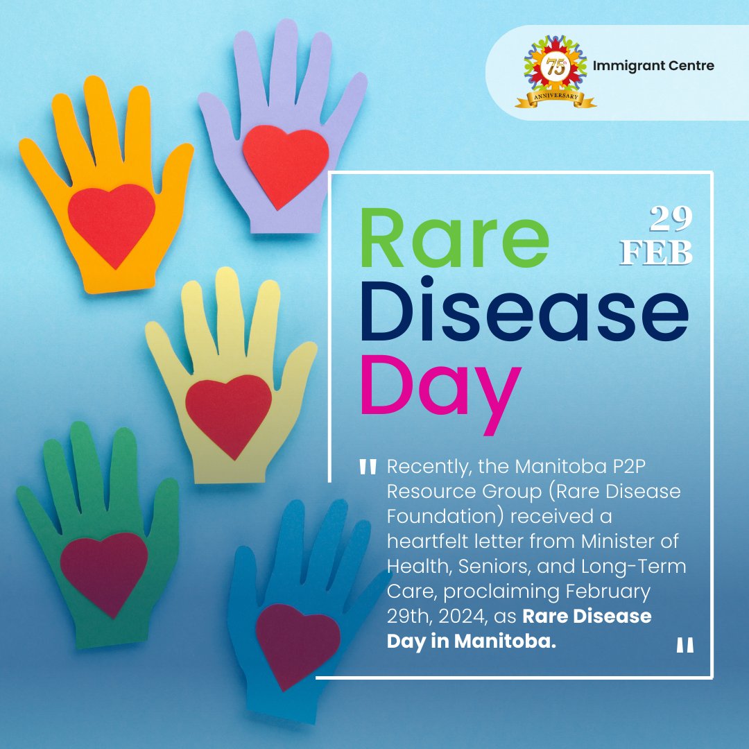icmanitoba1's tweet image. 🎗️ Join us in recognizing Rare Disease Day on February 29th, 2024! 🌍 We're proud to stand with the global Rare Disease Community as we raise awareness and support for those affected by rare diseases.
#RareDiseaseDay #ManitobaStrong #SupportRareDiseases  #RareDiseaseSupport