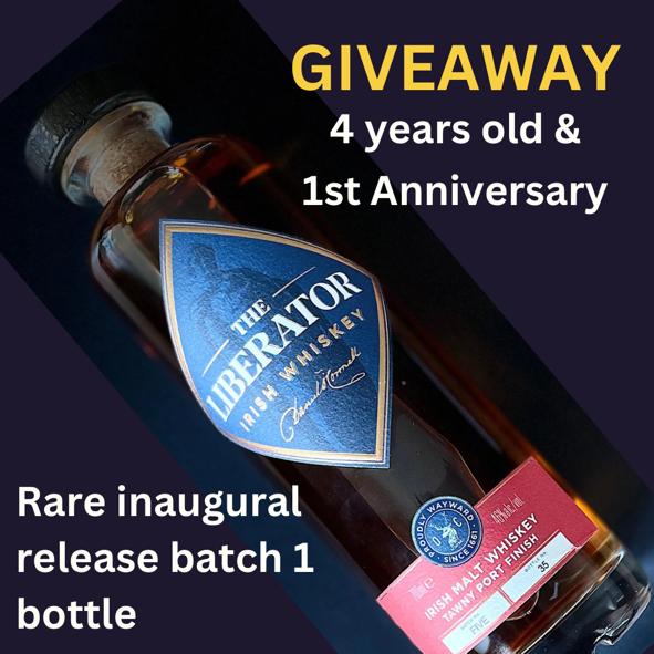 Today is 4 years since we launched the first Liberator Malt in Tawny but only our first anniversary. Head over to our Instagram feed for a chance to get one of the last bottles. #irishwhiskey #kerry