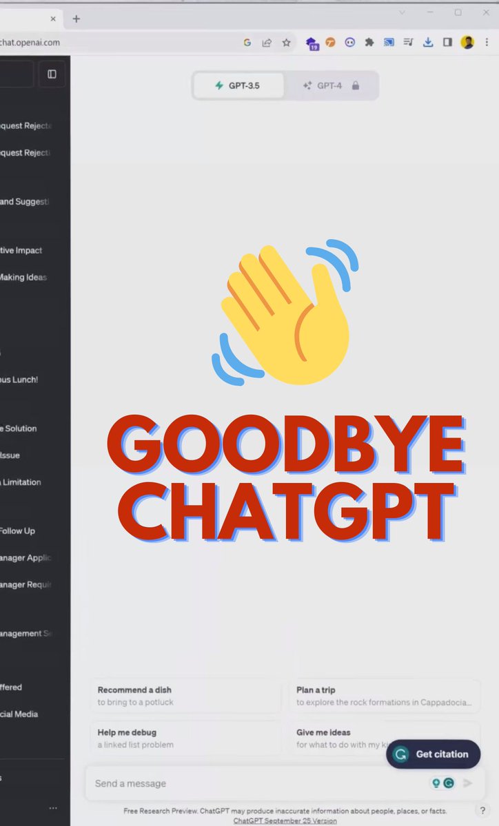 0xluffy_eth's tweet photo. ChatGPT再见！

这个新选择更好。

以下是它比ChatGPT更好的理由：

[🔖收藏以后参考] https://t.co/HqNlAr5mKx