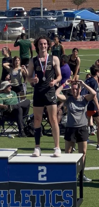 A HUGE shoutout to Ryan for placing 🥈&amp; breaking the school record in the 110m hurdles with a time of 14.51 at the Bubba Fife Relays last week! <a href="/MrCoachAllen/">Mabry Allen</a> <a href="/JordanHSAthlet1/">JordanHSAthletics</a>