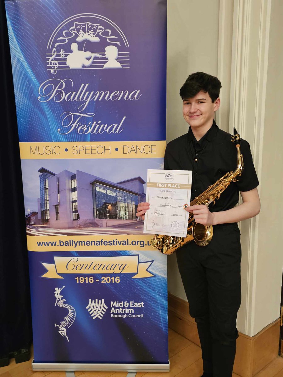 MauramcferranM3's tweet photo. #BallymenaFestival 
All I can say is #wow Congratulations Shane 👏
Flute (Yr 11 + 12) 2nd 🥈
Clarinet Duet (Yr 8-14) 1st 🥇
Clarinet Solo (Year 11 +12) 1st 🥇
Sax Solo (Under 21) 1st 🥇
Clarinet (Under 21) 1st 🥇
2 × Bursaries 💷💷 @spxmusic1 @spxcollege @spxks4 @Declan_McFerran https://t.co/20QgP5Wczn