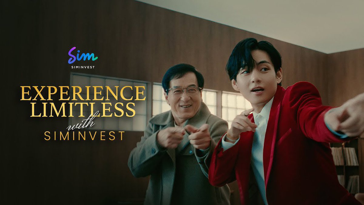 Global Brand Ambassadors of Siminvest; Kim Taehyung and Jackie Chan