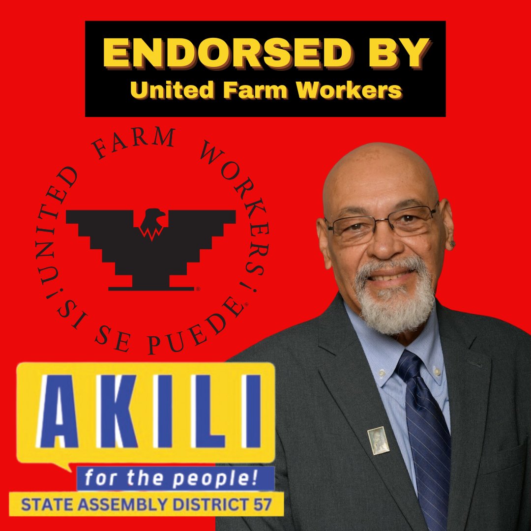 This endorsement means a great deal to me because of my relationship with Caesar Chavez, Dolores Huerta, & the Farm Worker Movement. UFW shaped my organizing & helped me understand that if there is no justice for farm workers - there is no justice for the rest of us.