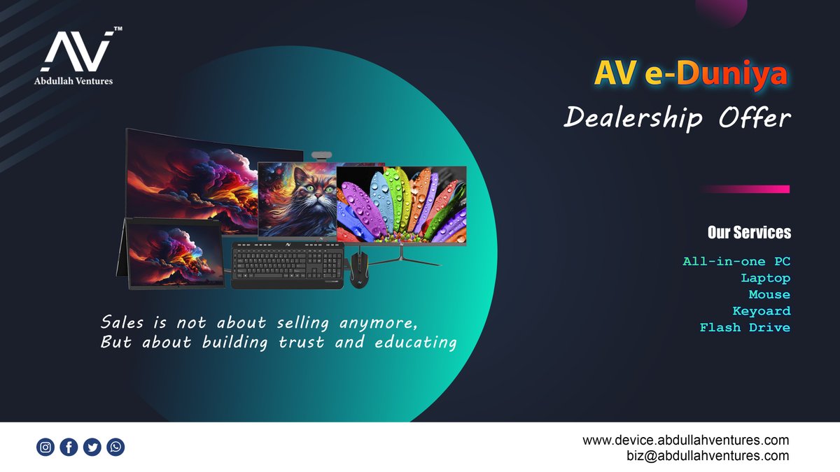 Purnendu0101's tweet photo. Dive into the new realm of AV to explore the new opportunity of growing your business.#computersetup #technologynews #pcsetup #ElectronicsDeals #aviationlovers #allinonepc #Abacus #geek #gadgetshop #intel #windows #accessories #gadgetgeek #avdealership #BusinessProposal https://t.co/vVeyTVDfAB