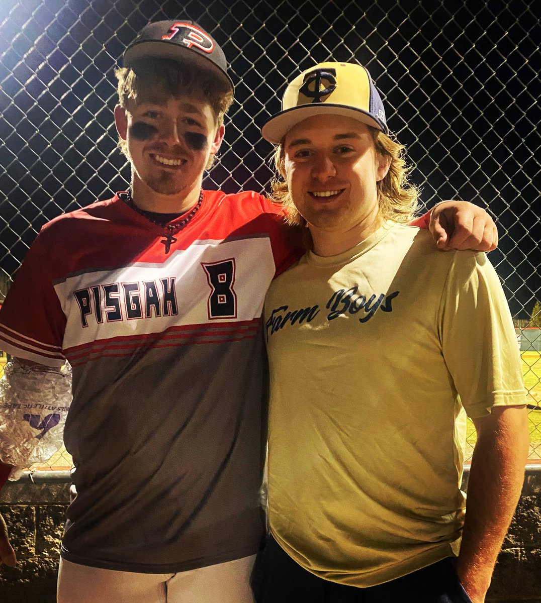former <a href="/nextlevelbbnc/">Next Level Baseball N.C.</a> teammates (Andrew &amp; Eli) competed against each other for their respective high schools:
Chase 5 vs Pisgah 4
⚾️
#baseballfamily
<a href="/CTbaseball2023/">CHASE High Baseball</a> <a href="/AthleticsPisgah/">Pisgah Athletics</a>