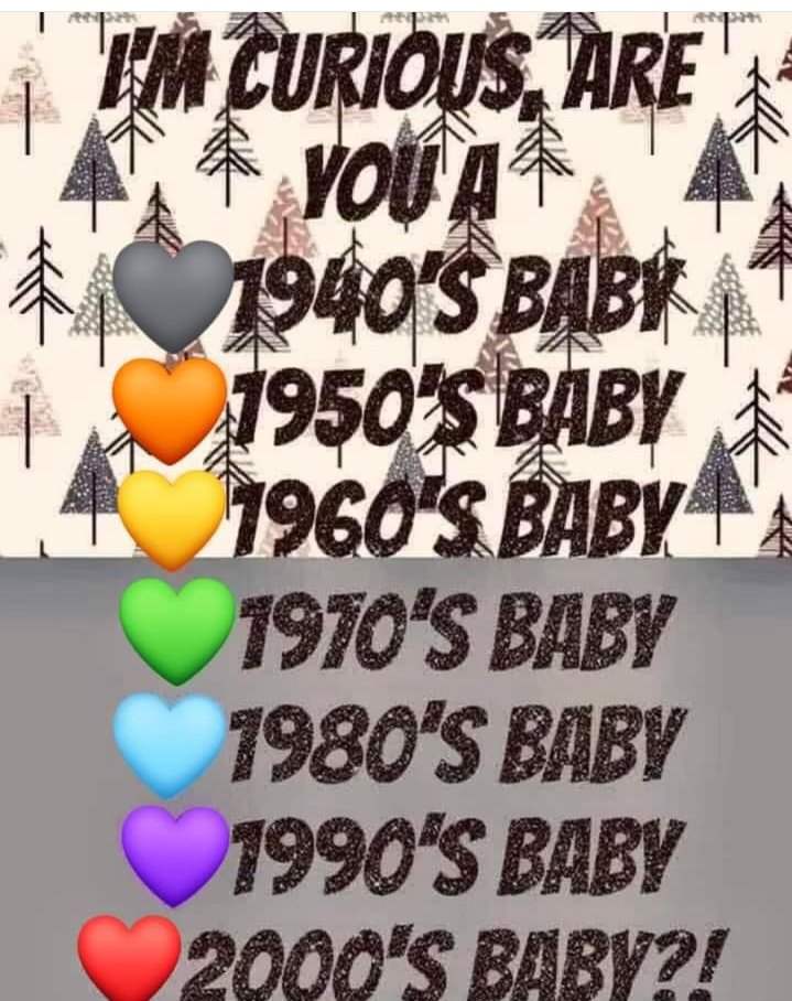 Which decade baby are you?