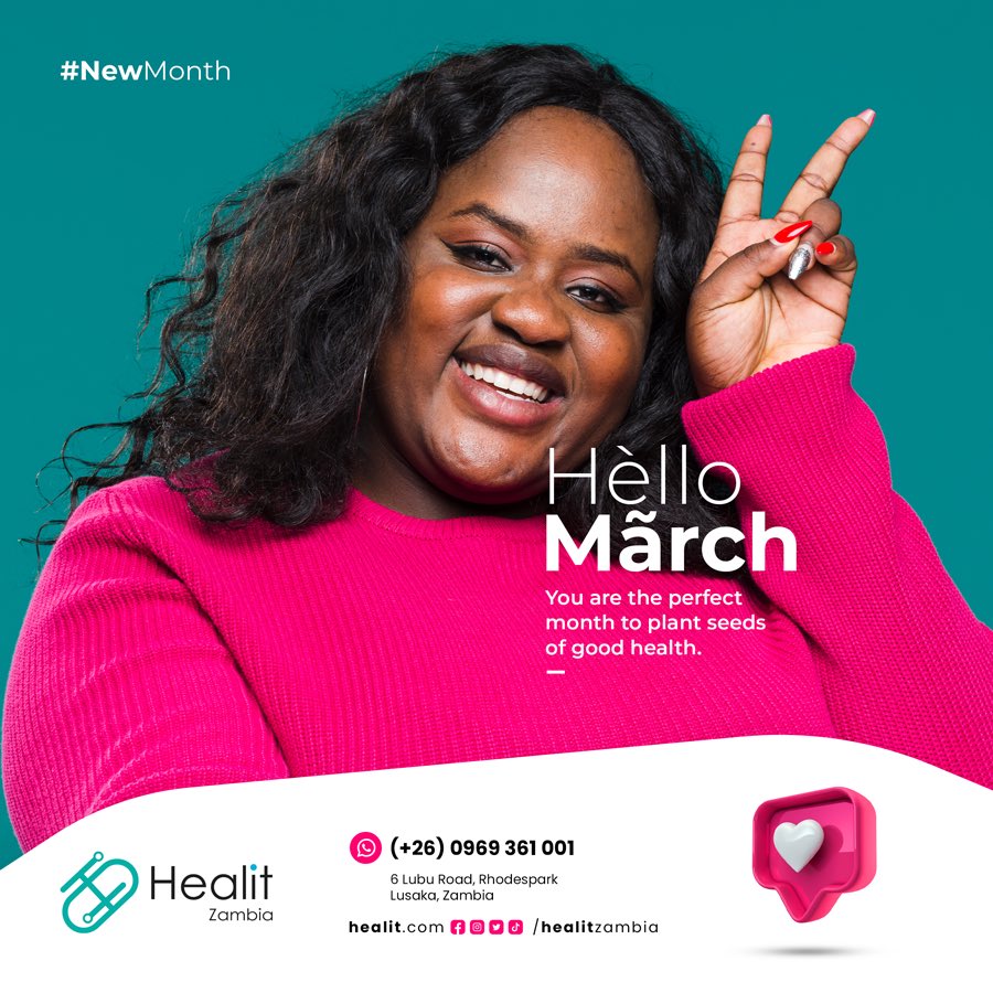 Hello March, you are the perfect month to plant seeds of good health. 

#happynewmonth #healitzambia #yourhealthandwellnesspartner