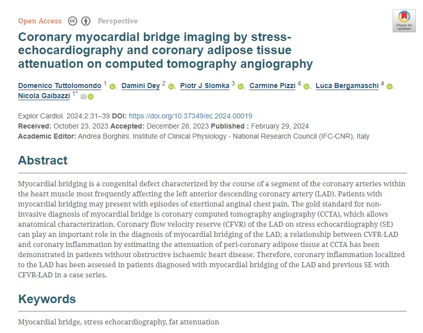 📣 Published Article Sharing!

Title: Left atrium stress echocardiography: correlation between left atrial volume, function, and B-lines at rest and during stress

Keywords: Stress echocardiography, left atrial volume, left atrial reservoir function

explorationpub.com/Journals/ec/Ar…