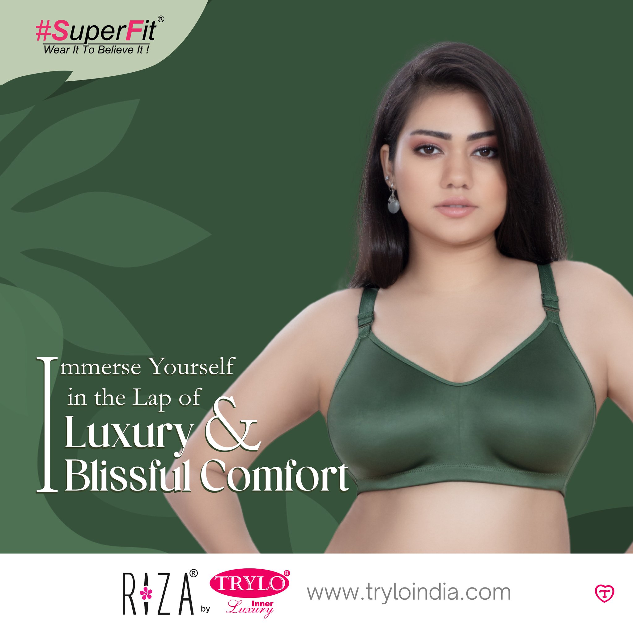 Trylo Intimates on X: With a unique fabric combination of satin outside  and cotton inside, it offers luxury & comfort. Product shown - Riza  Superfit #TryloIndia #TryloIntimates #RizaIntimates #RizabyTrylo  #Seamlessbra #LuxuryComfortSupport #RizaSuperfit