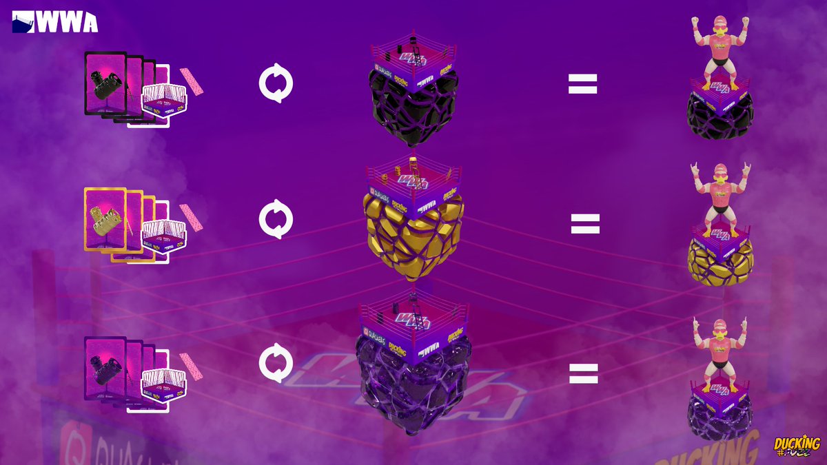 #WaxWrestlers <a href="/DuckingFuzz/">Ducking Fuzz</a> Digital Trophy and Digital Figure redemptions start 03/01/24 @ 3pm EST.

neftyblocks.com/collection/wre…
#DuckYeah #OnlyOnWax