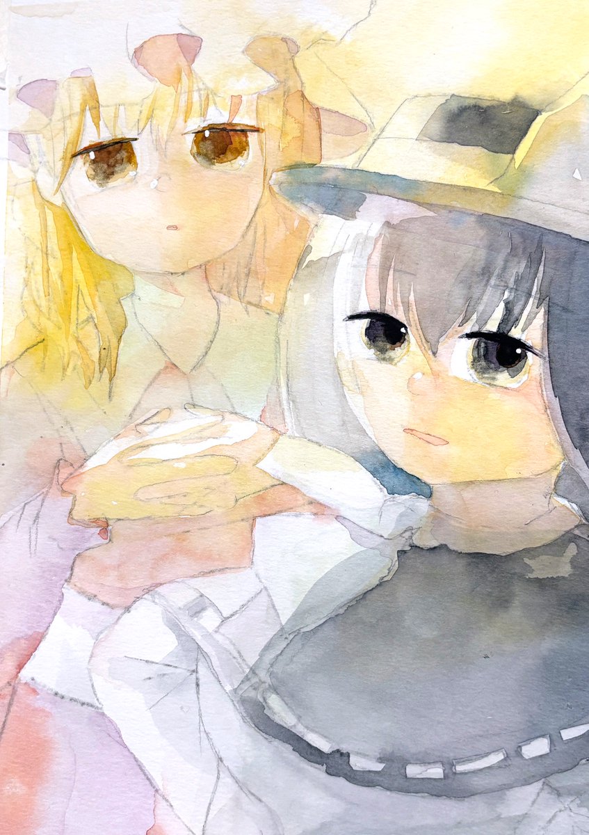 4日目 #蓮メリ #透明水彩 