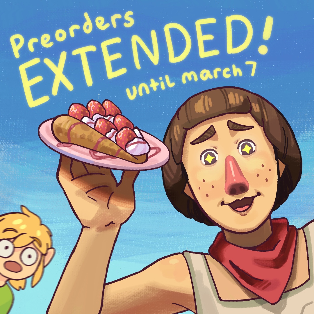 🥘 Preorders are--- EXTENDED! Surprise! 🥗 We received several requests to extend our preorder period, and Beedle has graciously insisted that we do so! Preorders are now open thru March 7 at midnight PST! 💸 Preorder your copy today! homemadeinhyrule.bigcartel.com