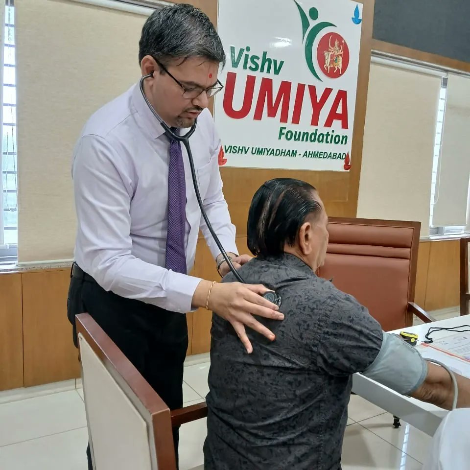 Happy to provide Pulmonology services & represent Akshar Pulmo Care at Mega Medical Camp organized by Vishv Umiya Foundation. 

Many thanks to organizers for a wonderful event!.

#aksharpulmocare #JaykumarMehtaInterventionalPulmonologist #MedicalCamp #pulmonology