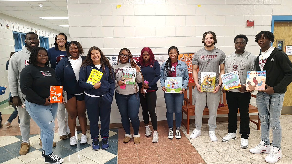 Thank you Edisto Park Elementary for allowing our student-athletes to come visit. #wearescstate