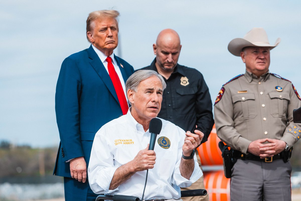 Our country is dealing with more deadly consequences than we have in our entire lifetime due to President Biden’s open border policies. Proud to have President Trump on the border today supporting Texas’ historic border security efforts. Texas will continue to hold the line.