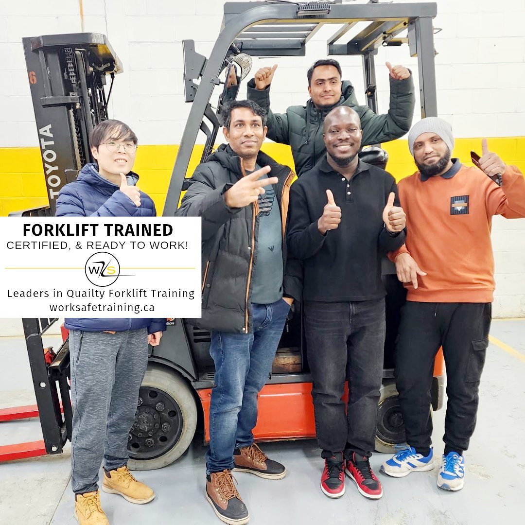 Certified and ready to work! 
Why wait? Get trained today. Forklift Operators are in high demand! 
worksafetytraining.ca
#studentjobs #fokliftjob #warehousejob #canadajobs #workincanada #forkliftoperator #forklifttraining #hiring #jobs #NewToCanada #careeeropportunities
