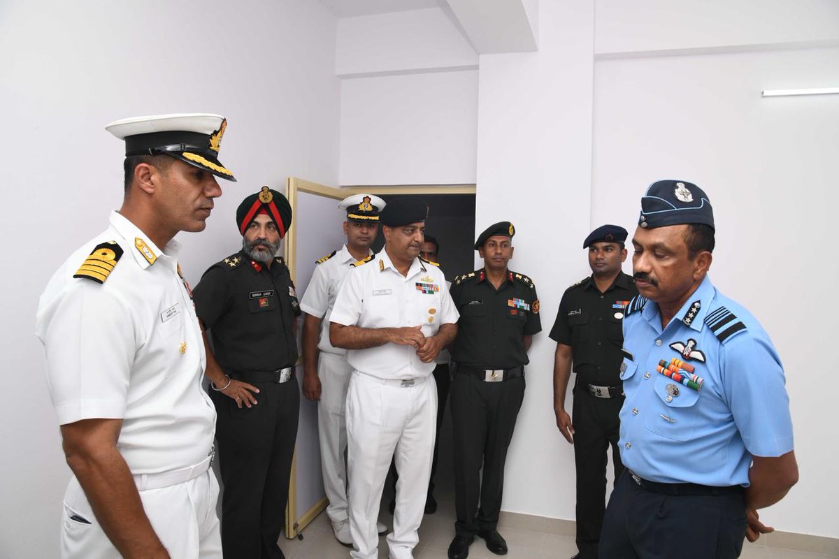AN_Command's tweet photo. On 28 Feb, Single Officers' Accommodation of the new Officers' Mess at #MinnieBay was inaugurated by Air Mshl Saju Balakrishnan, #CINCAN. The accommodation will greatly enhance facilities for present and future officers. #ANC https://t.co/26cJEUlA7i