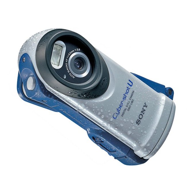 In 2003 Sony released the DSC-U60, a waterproof camera with a