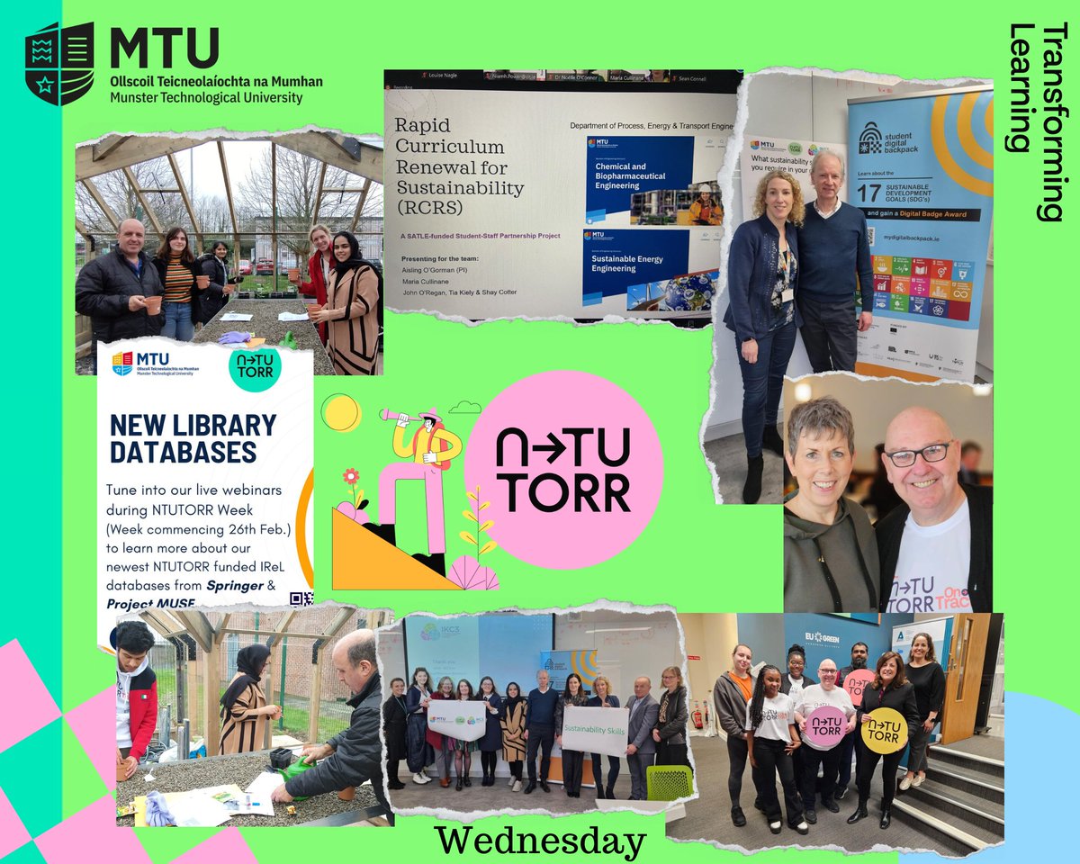 MTU_ie's tweet photo. Day 3 of MTU @ntutorr week focused on the theme of Education for Sustainability providing the space to listen but also share initiatives.  Thank you to the event leads and contributors @TUS_ie @IKC3_project @MTULibraryinfo @TomFarrelly #NTUTORRWeek #NextGenerationEU https://t.co/Igkk0GJZsG
