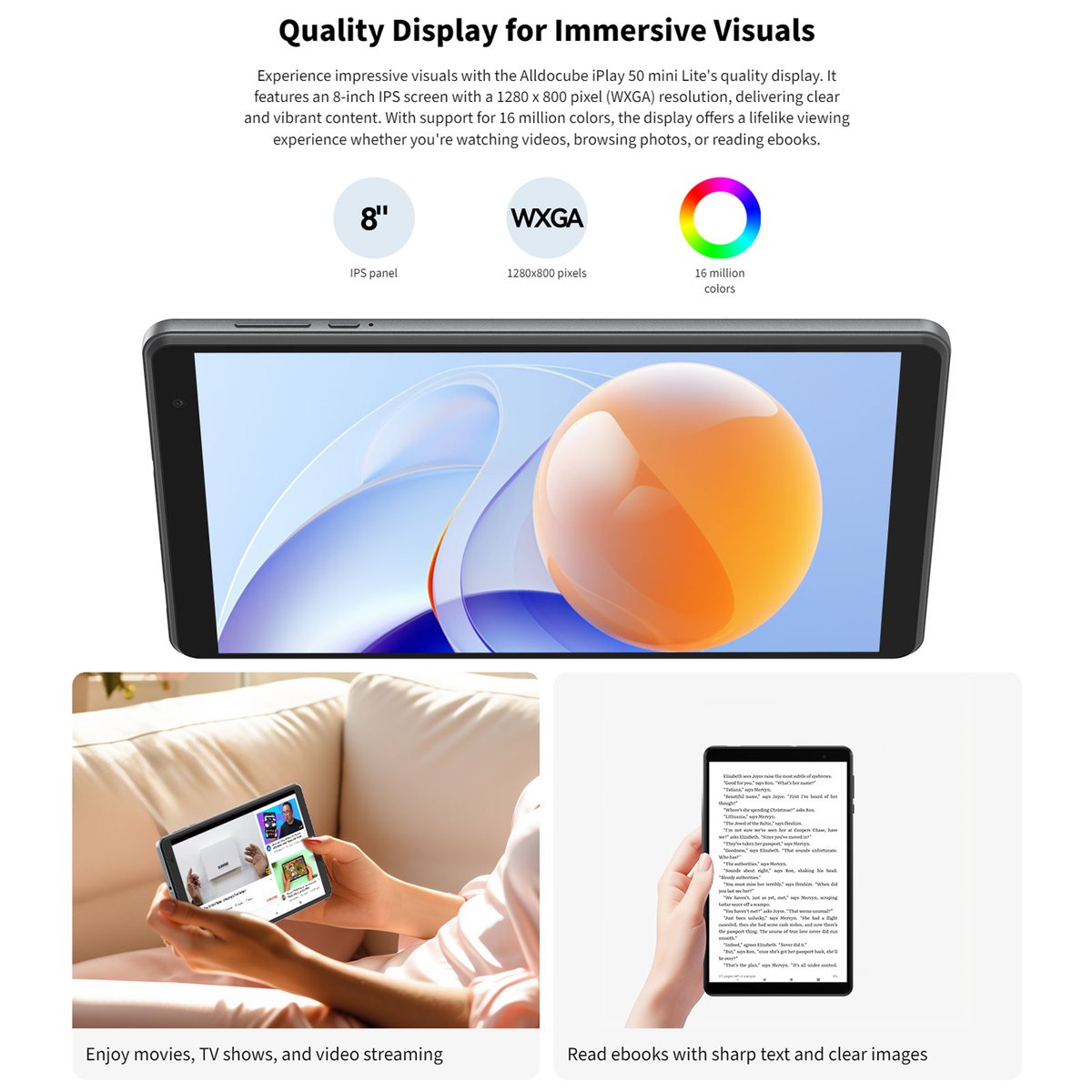 SunskyOnline's tweet image. #ALLDOCUBE iPlay 50 mini Lite 8 inch WiFi Tablet
Shop Item #: EDA006202701
More information🔗tinyurl.com/239hc33y
#LearningTablet #SmartTabletPC #CubeTablets