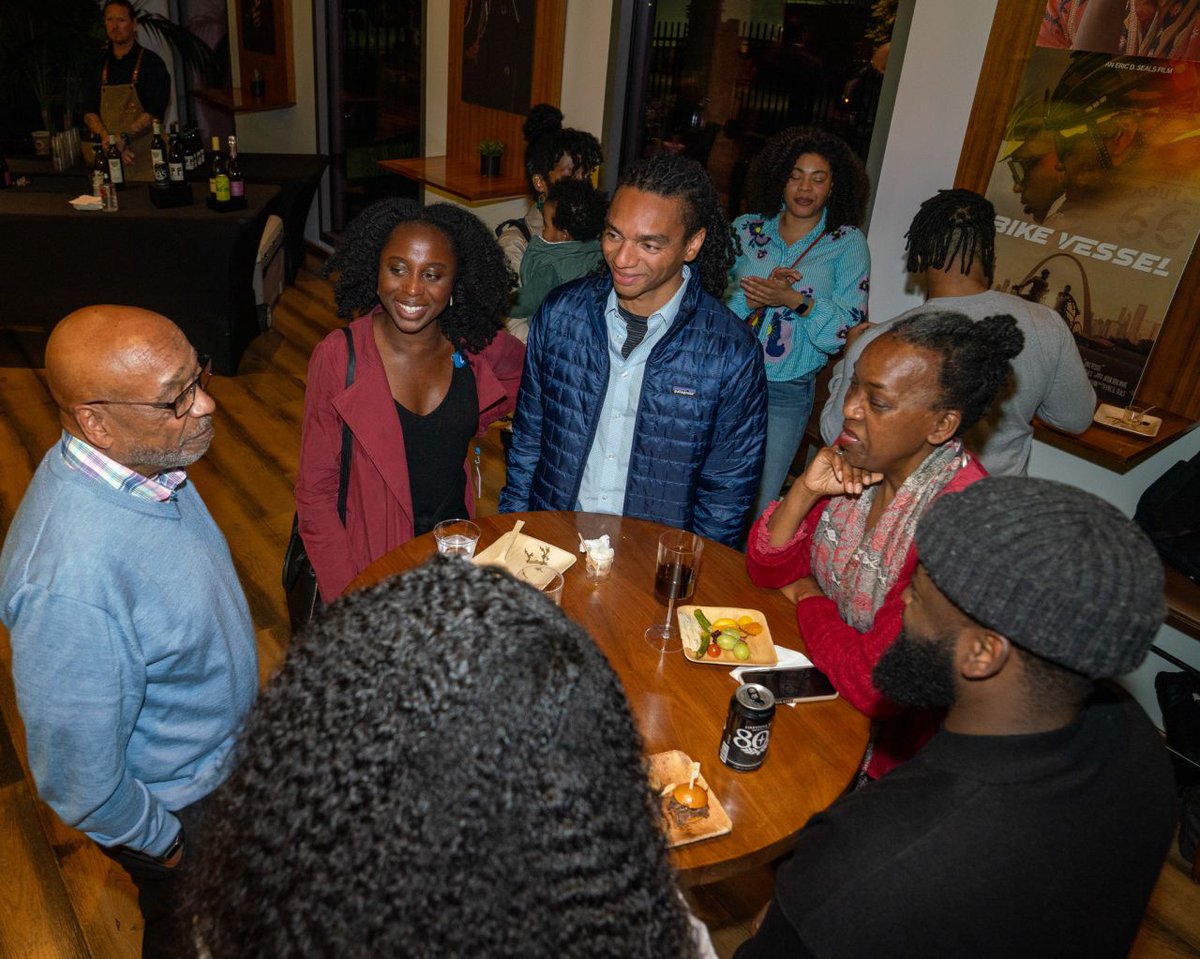 UCLAHealth's tweet image. Bike Vessel, by filmmaker Eric D. Seals, was showcased yesterday in @netflix's Studio Theater. The film documents the journey of a father-son cycling expedition with candid discussions about health challenges that impact the Black community. #BlackHistoryMonth