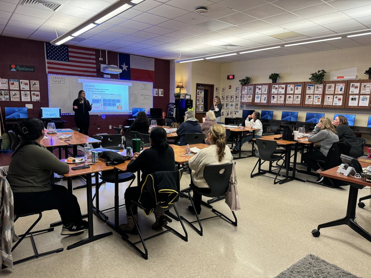 RROCKReady's tweet photo. We welcomed 70 partners in person and virtual this evening on Day 1 of our Spring professional learning sessions! From inclusive practices to discovering the power of wordless picture books- there’s a lot of learning happening! @RoundRockISD https://t.co/8SRVrtZZty