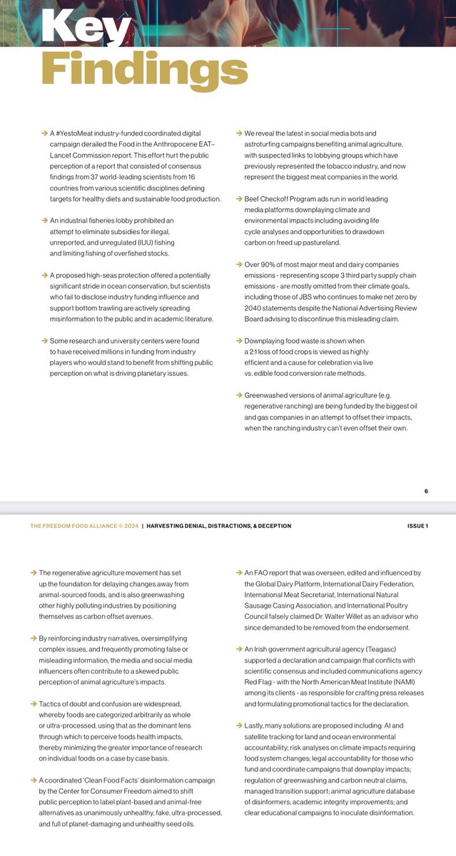 Out today, my analysis of animal agriculture’s disinformation campaigns over the past few years that has influenced public opinion, policy, and continues to delay the major changes we need. ‼️ Full Report: rb.gy/i3e4j3 ⬇️ Coverage: greenqueen.com.hk/meat-dairy-mis…