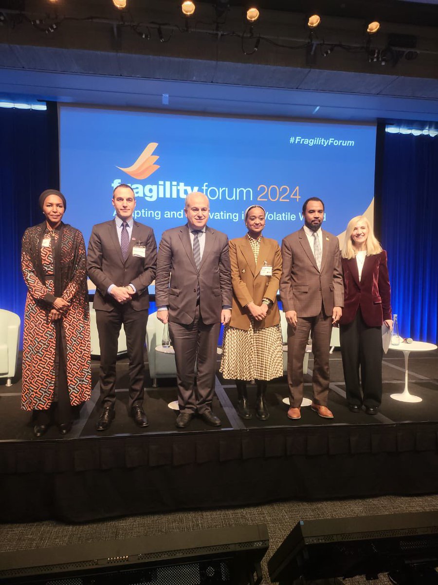 This afternoon, @FKMohammed1 spoke at the @WorldBank #FragilityForum & highlighted the AU's revised #PCRD Policy, emphasizing a shift from post-conflict to broader #peacebuilding approach - an evolution that recognizes the non-linear nature of contemporary conflicts in #Africa.