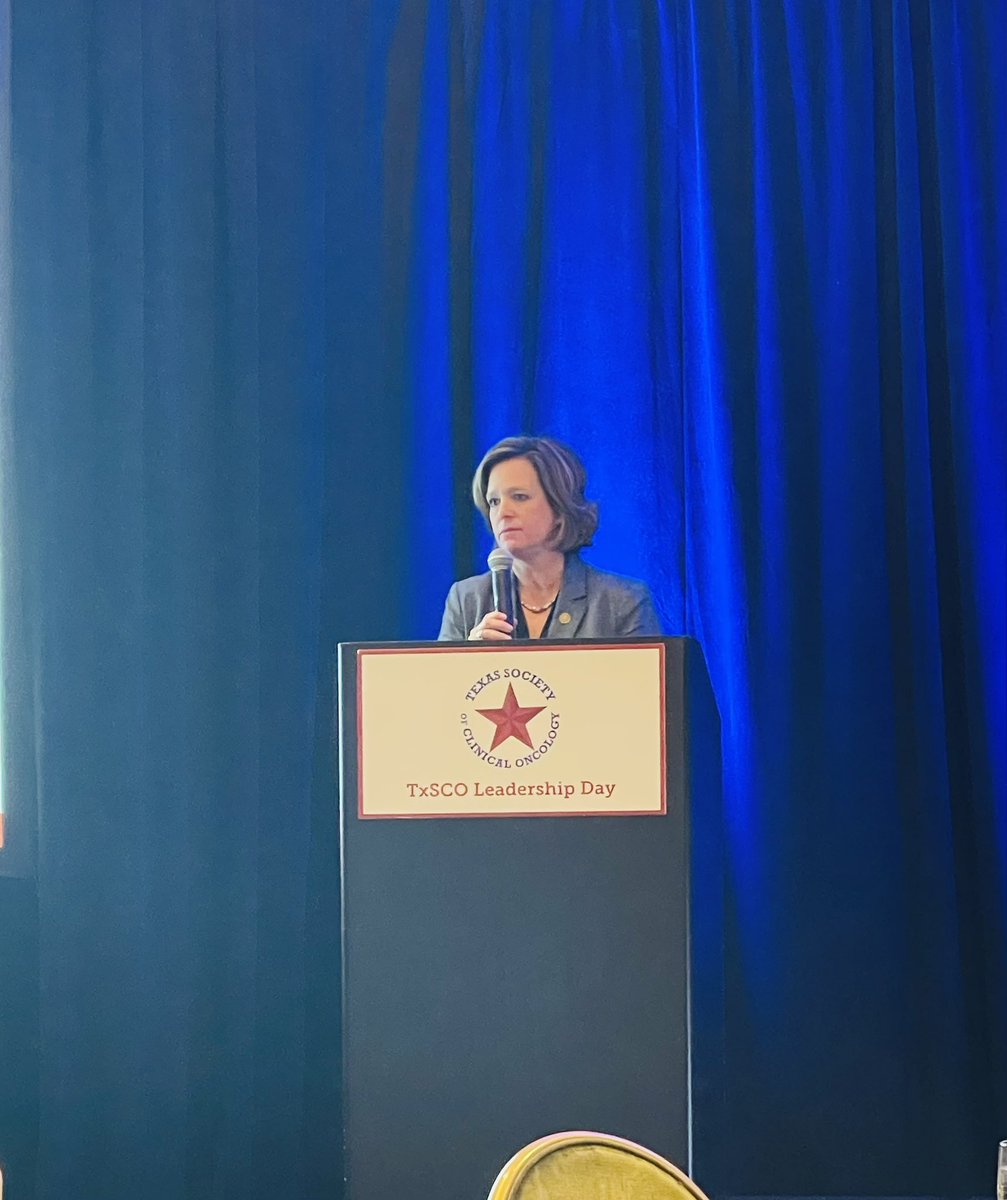 Representative Ann Johnson kicked off TxSCO Leadership Day by addressing the audience on the significance of #advocacy in Austin. #txlege #oncology #TxSCO2024