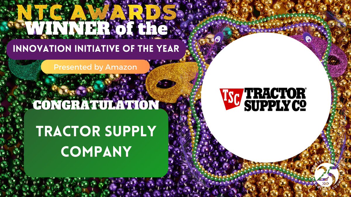 Just announced at the #NTCAwards, Tractor Supply Company wins the Innovation Initiative of the Year Awards. Congratulations!!!