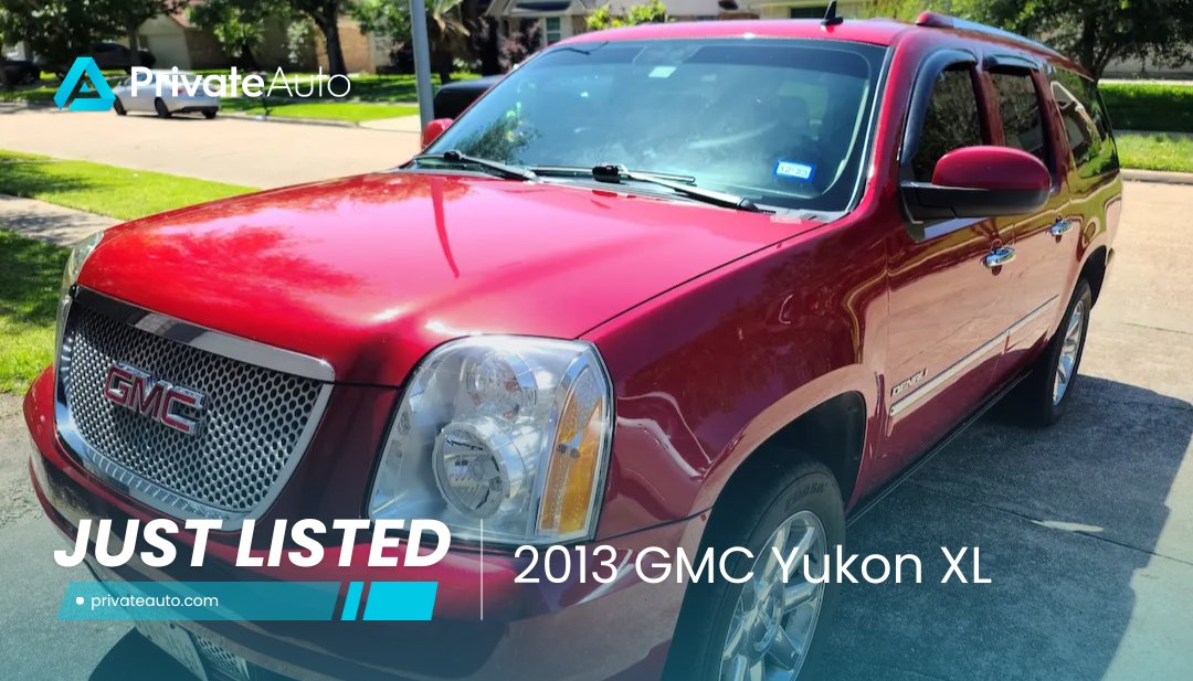 Ready for a ride that feels like home? 🏡🙂

2013 GMC Yukon XL 1500 Denali
50,000 miles
📍Houston, TX (shipping available)
$25,000

Check it out: privateauto.com/listing/2013-g…

#GMC #GMCYukon