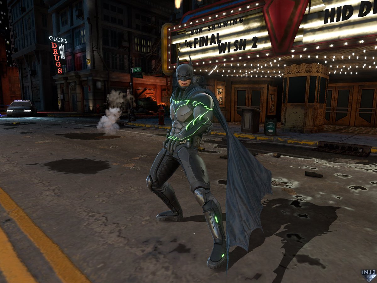 #inj2mobile glowing suit batman is such a #dcuo inspiring batman style.