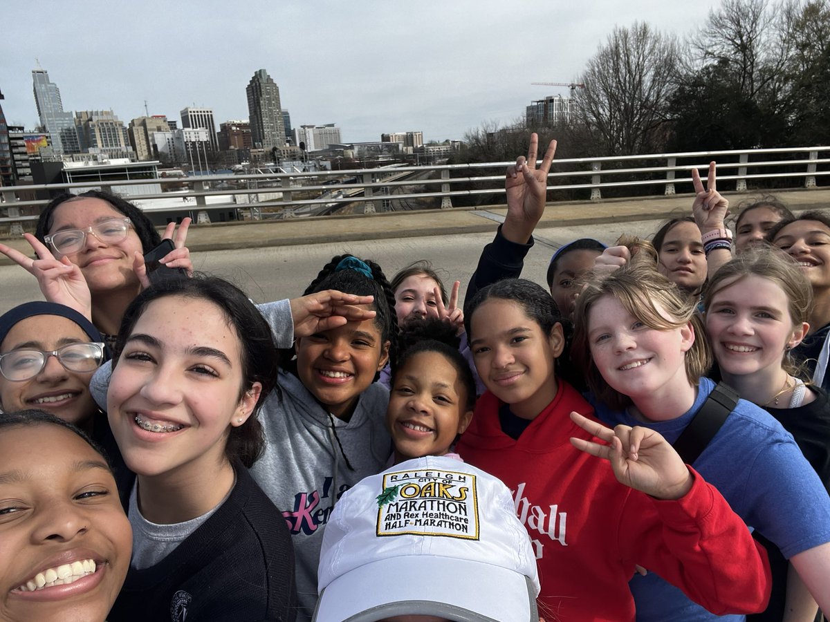 mrsgstearns's tweet photo. 17/24 runners with me on the Boylan Street bridge today. They are getting stronger each week. ❤️ seeing their confidence grow! @WakeGirlsLead @healthywake #wywlarunclub https://t.co/71iasgqupA