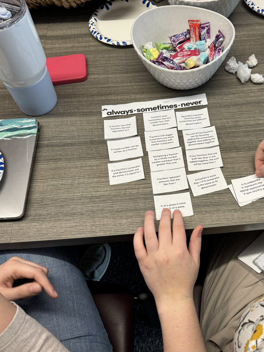ShannonOlsonEd's tweet image. More fun with fractions at MPE in @jordandistrict today! I worked with the 3rd-6th grade teachers on strategies for improving discourse in math through the lens of fraction concepts.
#iteachmath #elementarymath #thirdgrademath #fourthgrademath #fifthgrademath #sixthgrademath