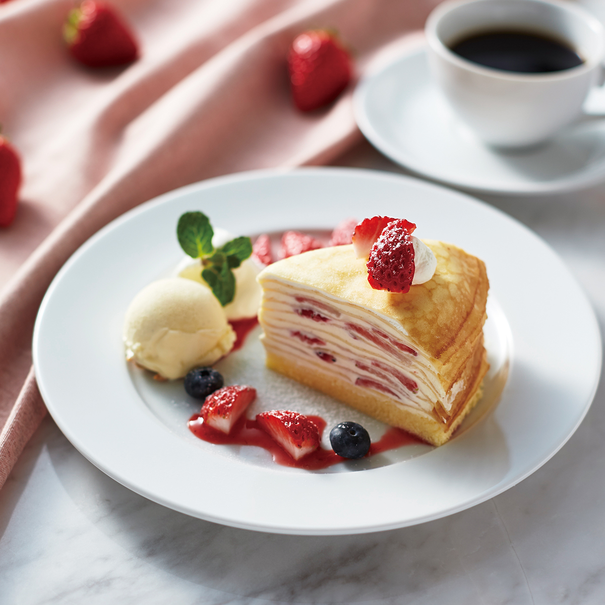 お知らせ】 カフェモロゾフからいちごを使った春メニューが登場💐 ・春