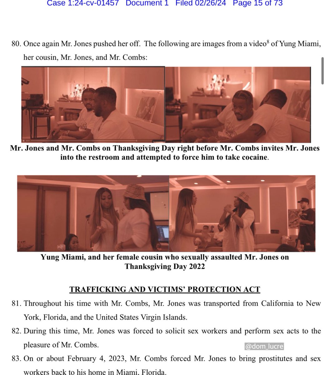 🔥🚨DEVELOPING: In P Diddy’s recent lawsuit It is alleged believed that Puff Daddy has hidden cameras all throughout his house in Jeffrey Epstein style blackmail honeypot. 

Sean Combs is also accused of trafficking underaged women. This lawsuit also claims Diddy’s girlfriend