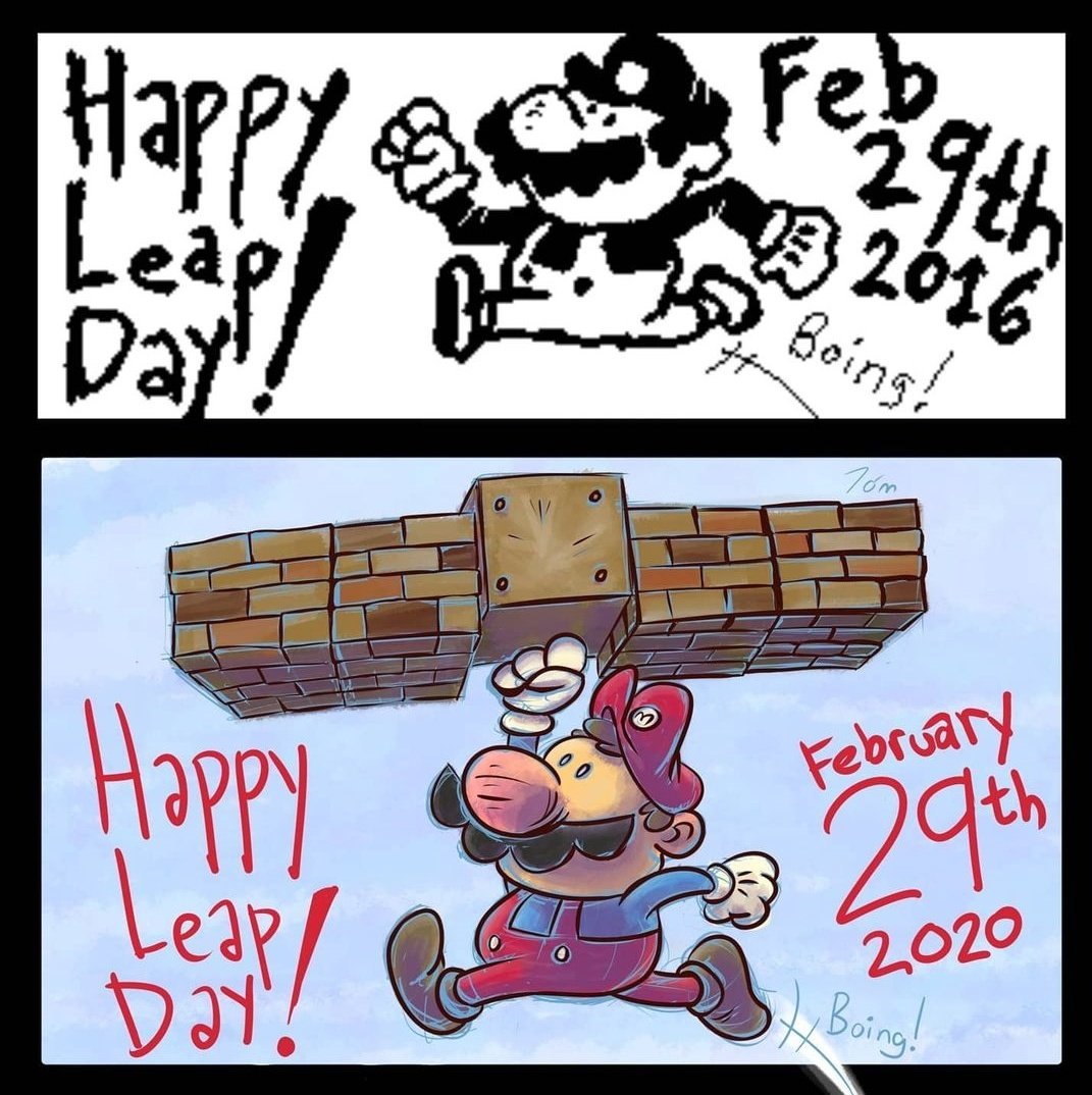 8 years running!
#leapday #mario #Nintendo #supermariobros #plumbing
#jump #leapyear #infinitepainter