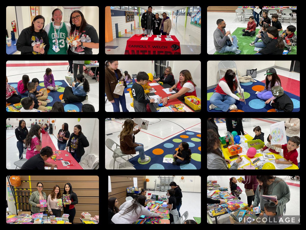 A successful NBA Night <a href="/ctwpanthers/">Carroll T Welch</a> full of great read alouds &amp; free books! ❤️📚<a href="/DGarcia_CTW/">Daisy Garcia</a> <a href="/gabrielle_clint/">Gabrielle Guerrero</a>