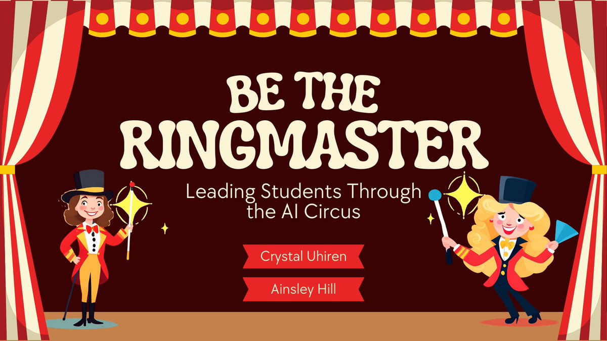 MrsUTeachesTech's tweet image. 🎪Excited to have the chance to partner with @mrshillteaches to help teachers learn to use AI with students in the classroom whether it’s blocked or not! #techcellence #edtech #edtechcoach #teach #AICircus #teachernerd