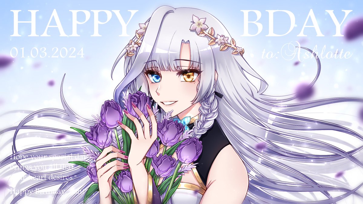 Truly a Happy Birthday to Me! ✨

I am grateful to have spent this day with you all!! I appreciate the lovely wishes and greetings! You have my thanks and appreciation💜☺️

Wonderful Artwork by @PoisonFriday (Thank you so much for this sweetie!)
And to Taroz TYSM BB!

#Ashtelier