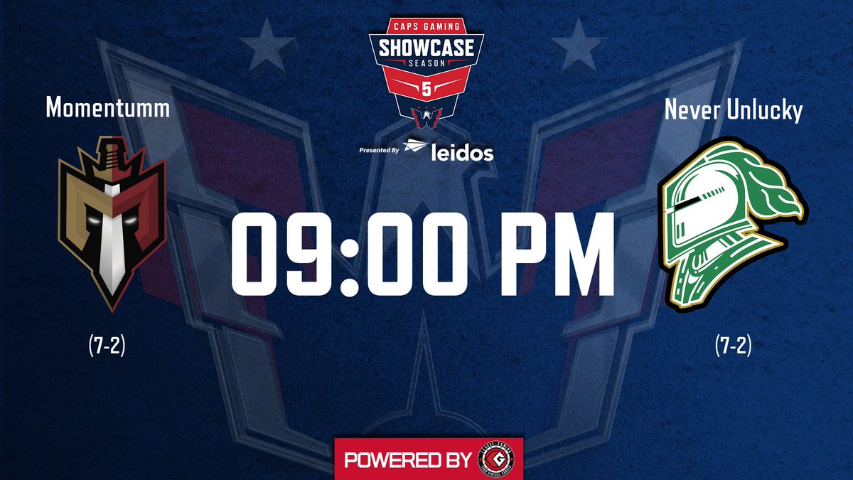 Currently in 5th place we wrap up the <a href="/capsgaming/">Caps Gaming</a> Showcase Regular Season, with another fierce matchup. 

We'll see you out on the ice!

🆚: <a href="/NxU6s/">Never Unlucky</a> 
⏰: 9:00/9:30/10:00pm EST
📺: twitch.tv/vibe_beatss

<a href="/leaguegaming/">Leaguegaming</a> <a href="/LeidosInc/">Leidos</a> #RideTheMomentum