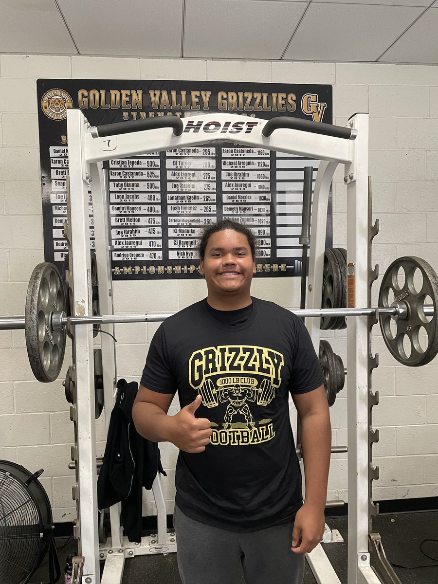 Congrats to Jaden Anderson on joining the 1000 lb. Club today!