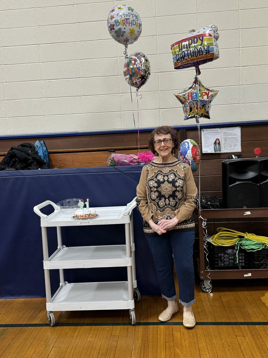 Today at SJG we celebrated Ms. Edie, one of our lunchaides, who turned 21 today. How? Her birthday is on leap day! All the students sang Happy Birthday during lunch and the HSA surprised her with cake and the students with Oreos to celebrate. #greatculture #welovetocelebrate