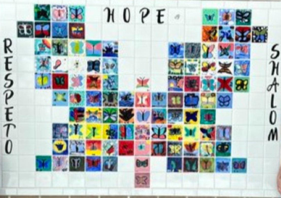 Monica Anthony (@ap_mrs_anthony) on Twitter photo It’s been a busy month! We want to thank the Wellington Community Foundation for their ongoing support and commitment to our arts program! Our students painted tiles in the shape of a butterfly to memorialize the lives and families impacted during the holocaust. <a href="/DPallaria/">Dana Pallaria</a> It’s been a busy month! We want to thank the Wellington Community Foundation for their ongoing support and commitment to our arts program! Our students painted tiles in the shape of a butterfly to memorialize the lives and families impacted during the holocaust. <a href="/DPallaria/">Dana Pallaria</a>