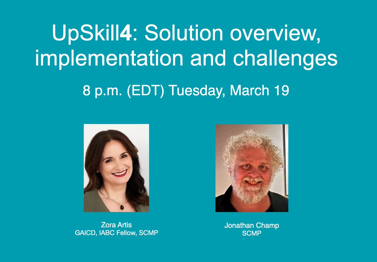 For award-winning #communication strategy advice, join us at 8pm (EDT) March 19 for UpSkill4 with world-class communicators @ZoraArtis & Jonathan Champ. Attn: @IABCAPAC That's Wed. 20 March at 11am (AEDT) Host: @iabcwaterloo eventbrite.ca/e/upskill4-cam… @IABC @IABCQld #GoldQuill