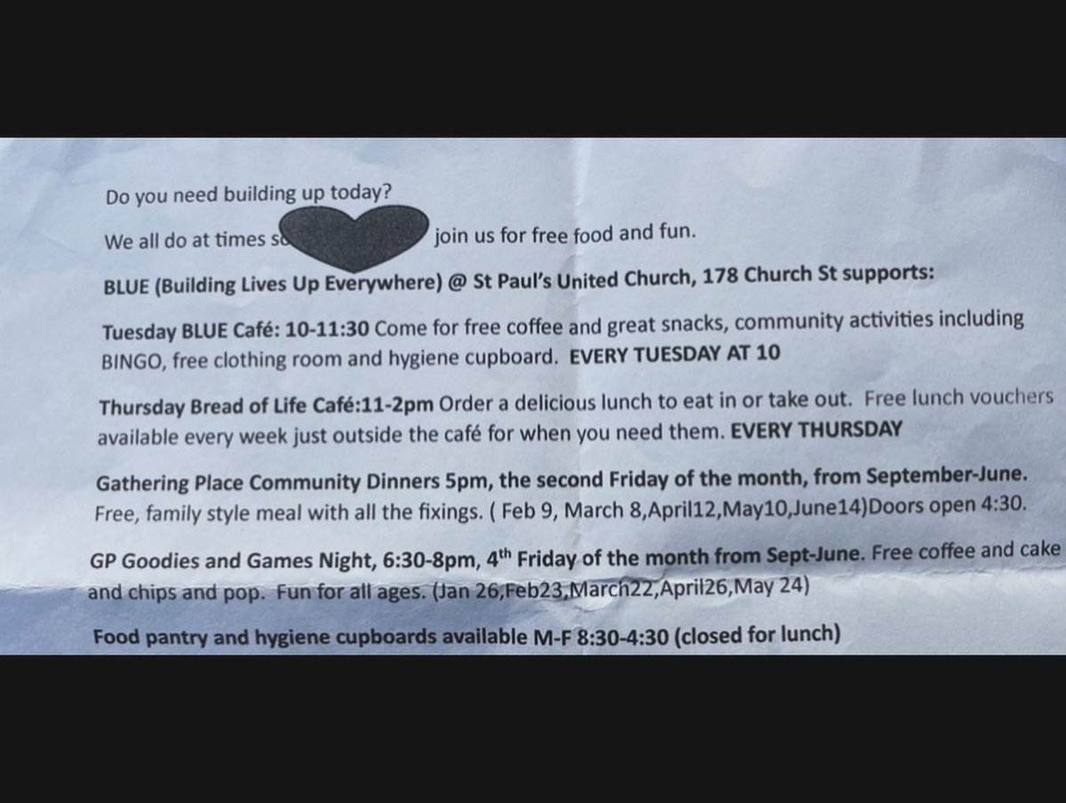ChrisBorgia8's tweet photo. I had the privilege to visit Bread of Life Cafe today. I had the chance to meet the amazing staff at St. Paul’s United Church as well as a few of their patrons. It was great to see people from the community come out in support of such a unique and wonderful place. https://t.co/I7O5hI00KS