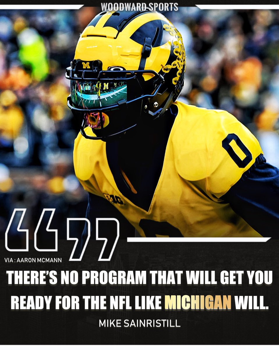 Mike Sainristill is letting the world KNOW about Michigan 🔥